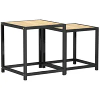 VidaXL Beistelltische 2 Stk. MDF Sonoma-Eiche