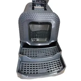 Dehner Premium Katzentoilette Jolie, grau, ca. B42/H41/T69 cm, Dunkelgrau