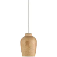 V-Tac Vintage Hänge Leuchte Holz Schirm Esszimmer Küchen Pendel Lampe 3720