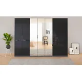 OTTO home Drehtürenschrank KOLUNA 315 x 229 x 54 cm Grau/Schwarz