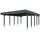 SKANHOLZ Doppelcarport 546 x 7,08 m schiefergrau inkl. Pfostenanker