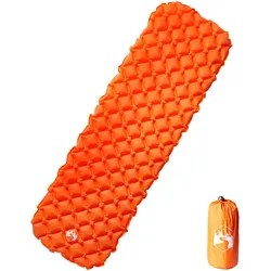 Isomatte Aufblasbar Orange 190x58x6 cm