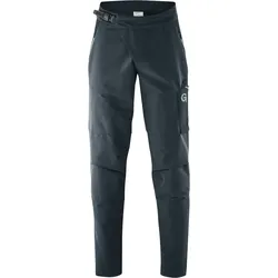 Radhose GONSO "PISCADU", Herren, Gr. 6XL, Normalgrößen, grau (anthrazit), 93% Polyamid, 7% Elastan, Hosen, Herren Bike-Hose, lange MTB Fahrradhose, Bund regulierbar, mit Taschen