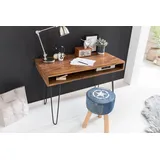 KADIMA Design Schreibtisch 110 cm Laptoptisch Ablage Bürotisch Arbeitstisch Natur