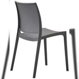 CLP Gartenstuhl Meton 42 x 42 x 81 cm dunkelgrau