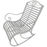Garden Pleasure Tambo Schaukelstuhl 57 x 99,5 x 84 cm weiß