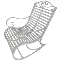 Garden Pleasure Tambo Schaukelstuhl 57 x 99,5 x 84 cm weiß