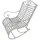 Garden Pleasure Tambo Schaukelstuhl 57 x 99,5 x 84 cm weiß