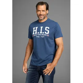 H.I.S. T-Shirt blau L