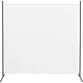 [en.casa] Garten-Paravent 176 x 175 cm Weiß Polyester