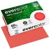 Clairefontaine Recyclingpapier Evercolor himbeerrot DIN A4 80 g/qm 500 Blatt