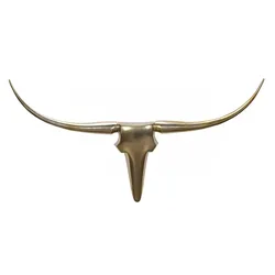 KADIMA DESIGN Wanddekoration Geweih Bull L 125 cm Aluminium