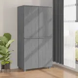 vidaXL Kleiderschrank Hamar 50 x 180 x 50 cm Dunkelgrau