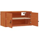 vidaXL Wandschrank Wachsbraun 80 x 30 x 30 cm Massives Kiefernholz