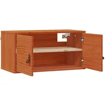 vidaXL Wandschrank Wachsbraun 80 x 30 x 30 cm Massives Kiefernholz