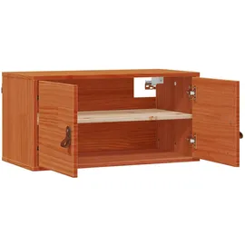 vidaXL Wandschrank Wachsbraun 80 x 30 x 30 cm Massives Kiefernholz