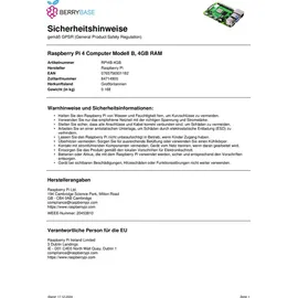 Raspberry Pi 4 Model B 4 GB