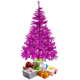 Mojawo Weihnachtsbaum inkl Ständer Lila/pink 150 Cm-myw99807