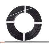 Donau Elektronik 250-15-25 Litze 2 x 0.50 mm2 Schwarz/Weiß 25 m