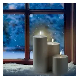 uYuni LED Kerzenset Thea 3 Größen weiß