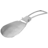 Lantelme Schuhlöffel aus Edelstahl Klappbar Reise Schuhanzieher Metall mini für Tasche (1-tlg), Aufgeklappt 13cm, eingeklappt nur 8cm, Passt perfekt in jede Tasche silberfarben