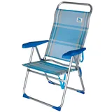 Fraschetti - Sun Comfort Klappbarer Verstellbarer Strandstuhl 39x49x47/114h Cm