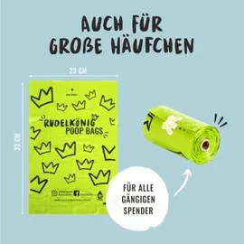 Rudelkönig Kotbeutel – reißfeste Hundekotbeutel 300 Stück