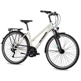 Airtracks 28 Zoll Damen Trekking Fahrrad TR.2825L Trekking Bike Shimano 24 x Gang Alivio WEISS 52 CM