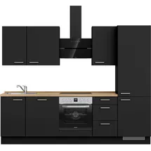 Nobilia Küchenzeile Touch II 270 cm schwarz