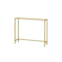 Konsolentisch   , gold , Maße (cm): B: 100 H: 80