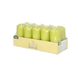 Papstar Stumpenkerzen 9 x 4 cm 10 St. kiwi