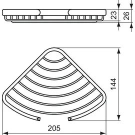 Ideal Standard Eck-Seifenkorb Connect Chrom