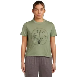 Icebreaker Merino 150 Tech Lite Crop Tee Lichen S