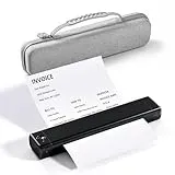 COLORWING Mobiler Drucker A4 mit Aufbewahrungsbox, Thermodrucker Klein mit Bluetooth, Tragbarer Drucker für Unterwegs und Tattoo, Unterstützt Thermopapier A4, Kompatibel mit Android iOS Mac