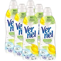 Vernel Naturals Ylang Ylang & Süßgras 6 x 37 WL (222WL) Weichspüler (Spar-Pack, [6-St. 99% natürliche Inhaltsstoffe)