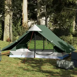 Campingzelt 2 Personen Grün Wasserdicht