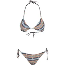 URBAN CLASSICS Inka Bikini White / Yellow Light / Blue poupre 2XL