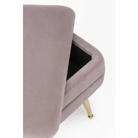 BIZZOTTO Sitzbank Pavlina Samt Rosa 50 x 42 x 34 cm