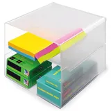 kompatible Ware Deflecto "Cube" Aufbewahrungsbox transparent 15,3 x 15,3 x 15,3 cm