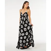 Rip Curl Maxikleid Schwarz/Weiß 36