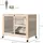 PawHut Kaninchenstall 91,5 x 53,3 x 73 cm Natur