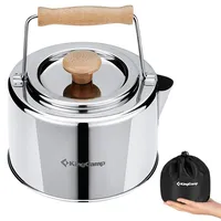 KingCamp Teekessel 1,2L Camping Kessel Teekanne Wasserkessel Tee Sieb