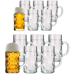 Stölzle Oberglas ISAR Maßkrug Bierkrug 12er Set