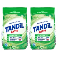 2x 2,025kg (4,05kg) Tandil Aktiv Vollwaschmittel Pulver für weisse Wäsche