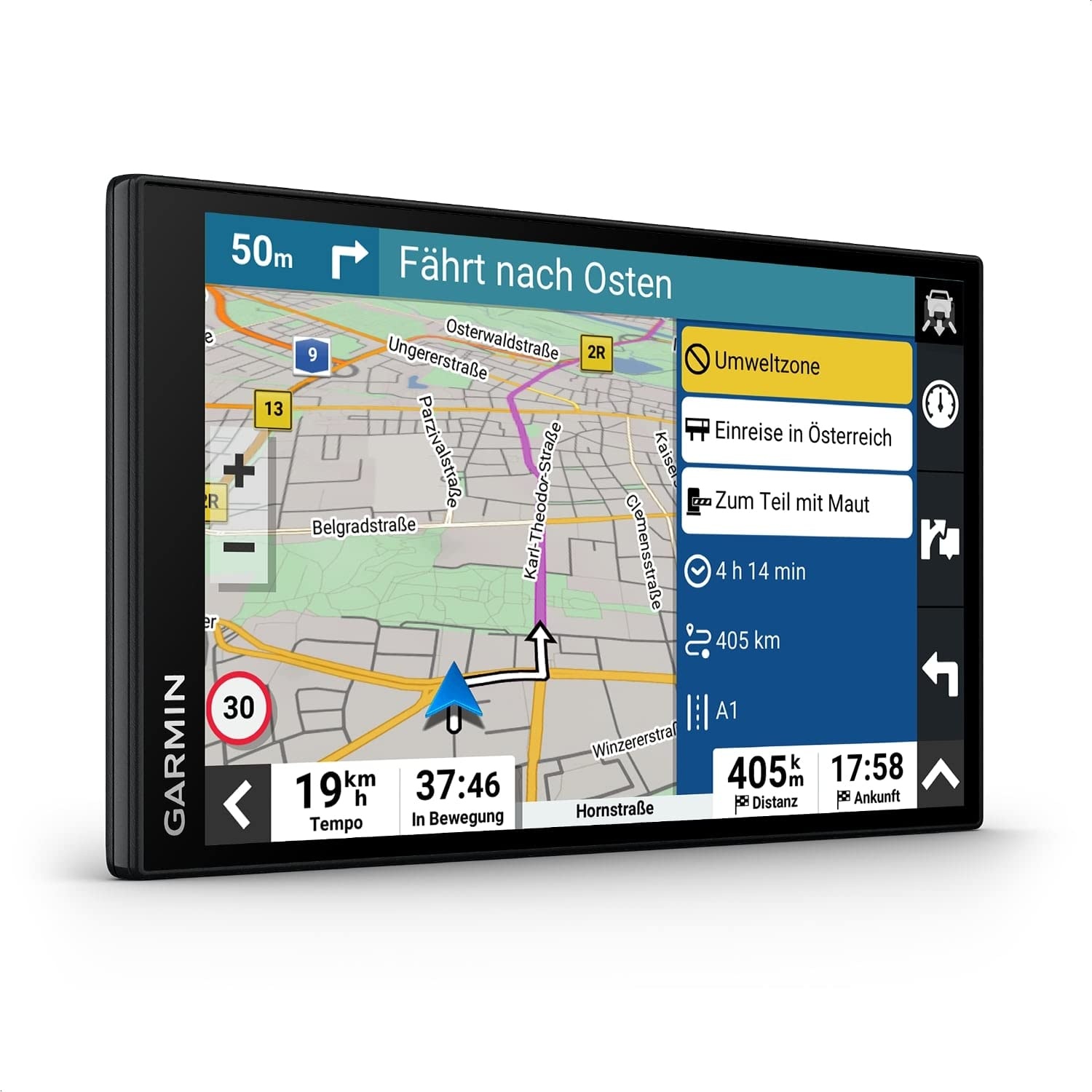 Garmin DriveSmart 76 MT-S Amazon Alexa – Navigationsgerät mit Alexa Built-in, großem 7 Zoll (17,8 cm) HD-Display, 3D-Europakarten mit Umweltzonen, Verkehrsinfos in Echtzeit via Garmin Drive App
