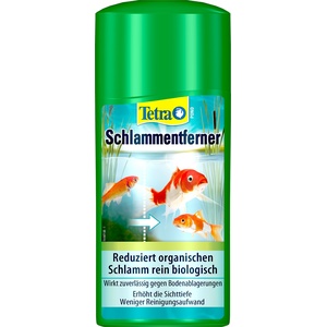 Tetra Pond Schlammentferner - reduziert Schlamm in Gartenteichen, wirkt rein biologisch, 500 ml Flasche