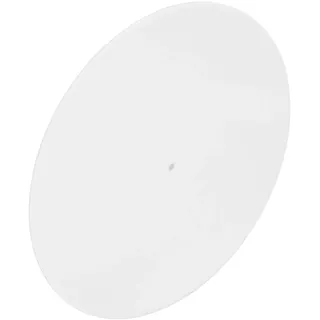 12-Zoll-Plattenspieler-Plattenmatte, Acryl-Plattenteller-Slipmat für Alle LP-Plattenspieler (WHITE)