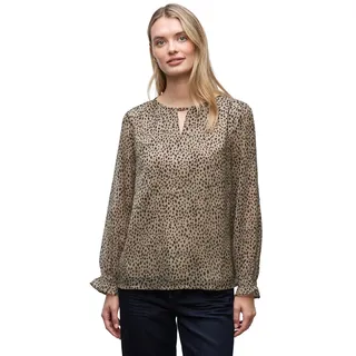 Street One Damen 3412290 Leo Chiffon Tunika, Sanded beige, 42 - 42