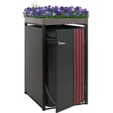MCW Mülltonnenverkleidung O67 125 x 84 cm anthrazit