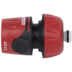 KREATOR KRTGR6004 Wasserstop Schnellkupplung Steckkupplung für Gartenschlauch Ø19mm (3/4")